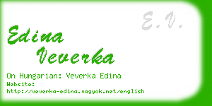 edina veverka business card